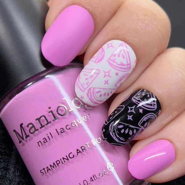 Nail polish swatch / manicure of shade Maniology Strawberry Blush