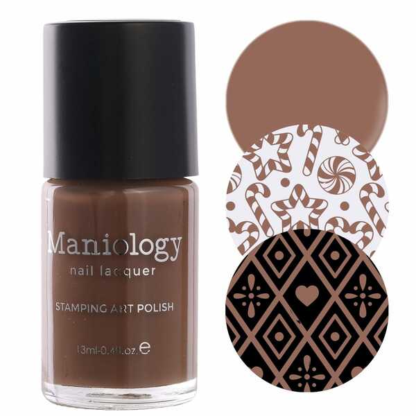 Nail polish swatch / manicure of shade Maniology Cookie crumbs