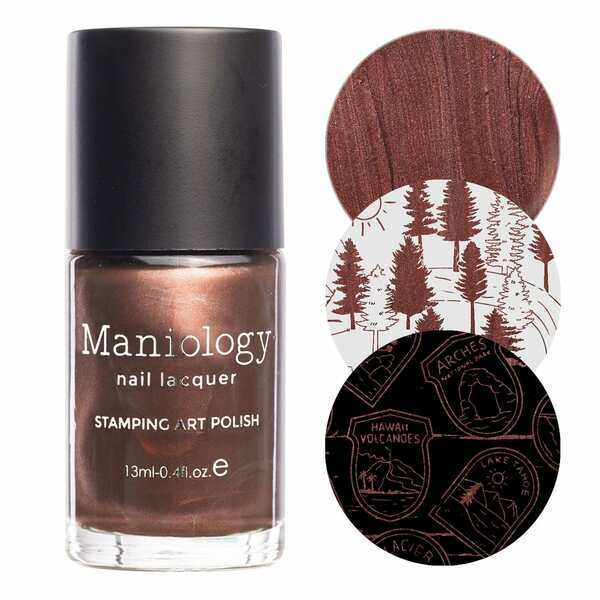 Nail polish swatch / manicure of shade Maniology S'more