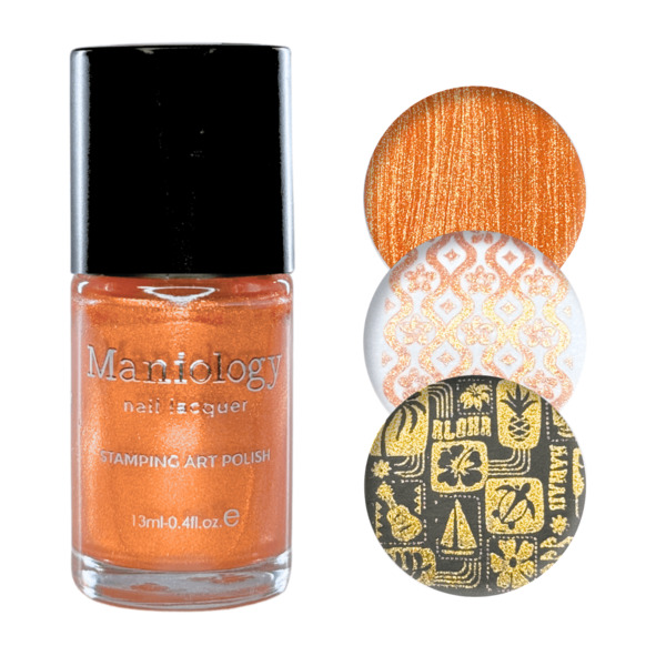Nail polish swatch / manicure of shade Maniology Sunset Glow