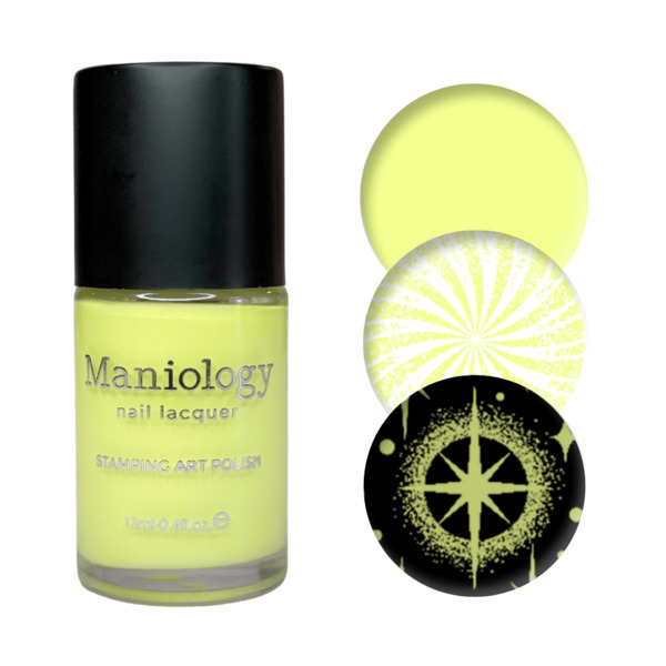 Nail polish swatch / manicure of shade Maniology Beeper Buzz