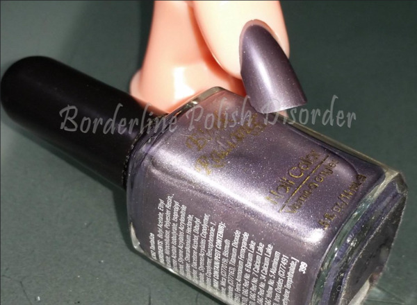 Nail polish swatch / manicure of shade Black Radiance Tantalize