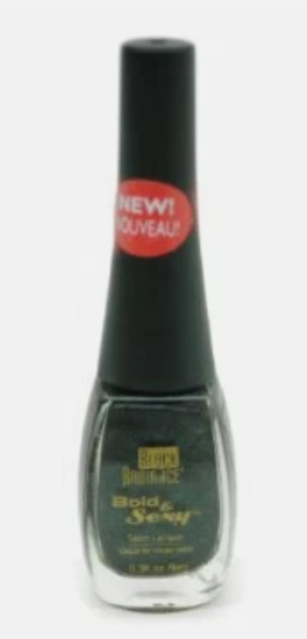 Nail polish swatch / manicure of shade Black Radiance Naughty