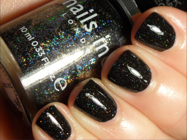 Nail polish swatch / manicure of shade Nails inc Disco Lane