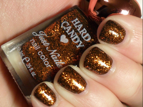 Nail polish swatch / manicure of shade Hard Candy Mischief