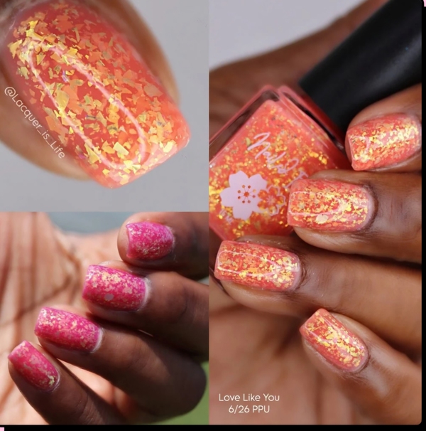 Nail polish swatch / manicure of shade Nailed It Love Like You