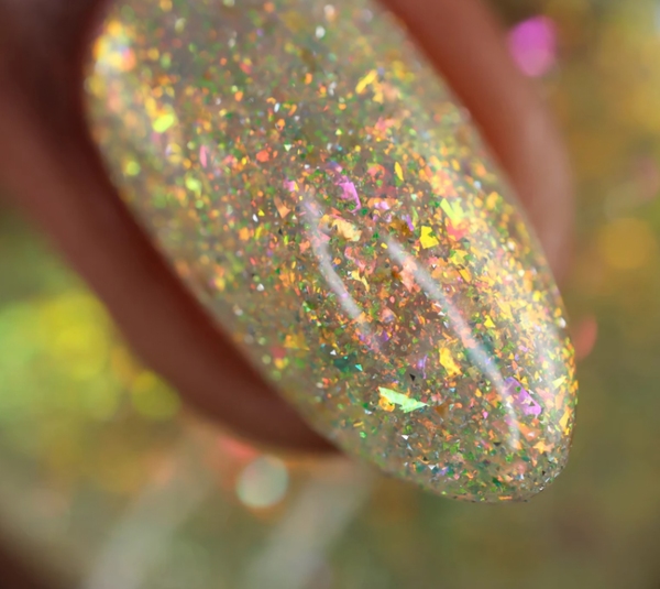Nail polish swatch / manicure of shade Monarch Lacquer Moon Child