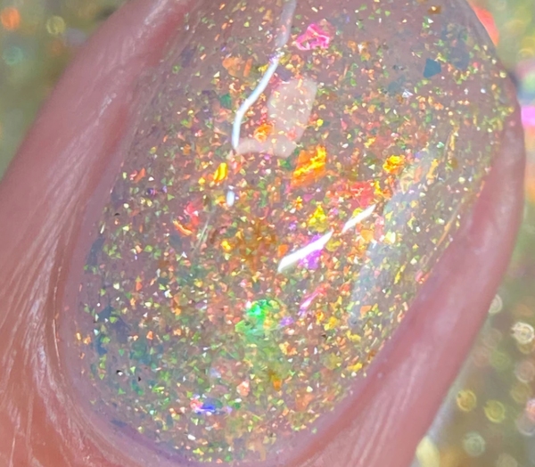 Nail polish swatch / manicure of shade Monarch Lacquer Moon Child