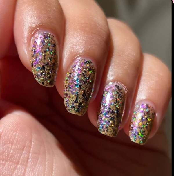 Nail polish swatch / manicure of shade Great Lakes Lacquer My Ashes When They Cremate Me