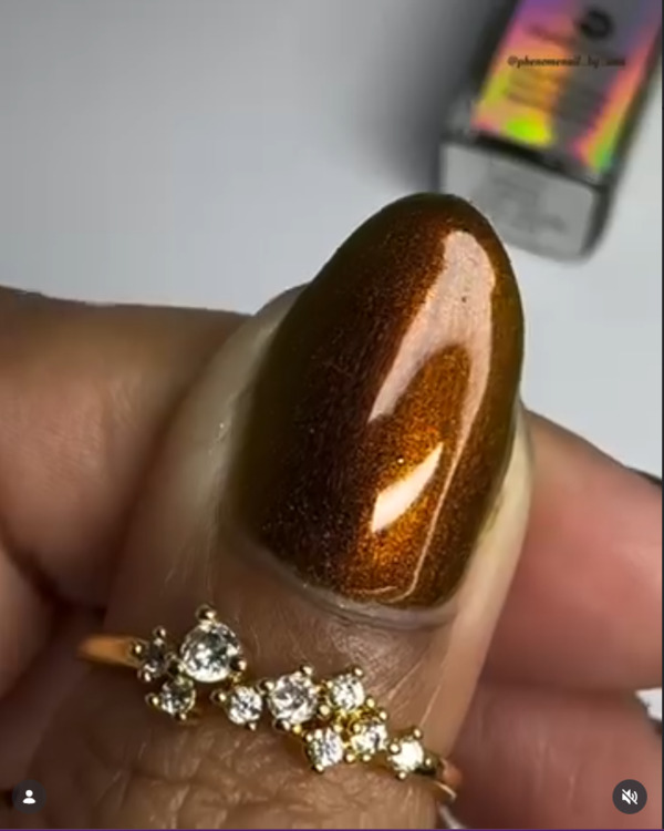 Nail polish swatch / manicure of shade Lilypad Lacquer A Dark Place