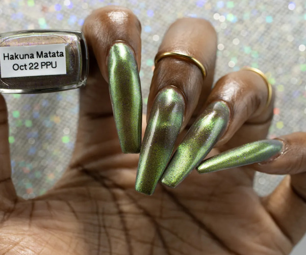 Nail polish swatch / manicure of shade Color Spectrum Polish Hakuna Matata