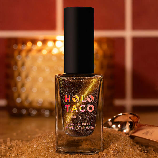 Nail polish swatch / manicure of shade Holo Taco Brûlée Me Away