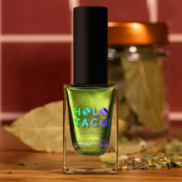 Nail polish swatch / manicure of shade Holo Taco Herb Your Enthusiasm