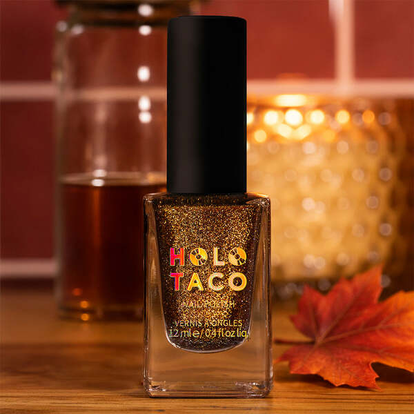 Nail polish swatch / manicure of shade Holo Taco Maple Sugar Glaze