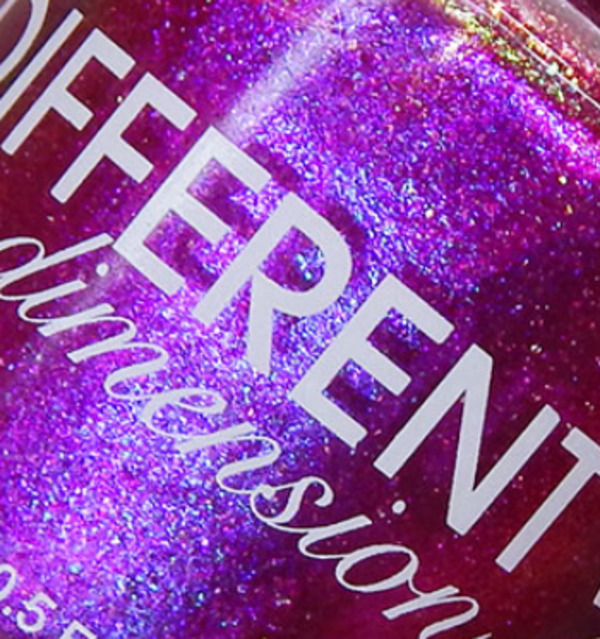 Nail polish swatch / manicure of shade Different Dimension Long Romantic Walks to the Crystal Shore