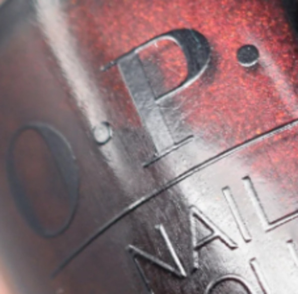 Nail polish swatch / manicure of shade OPI Black to Midnight