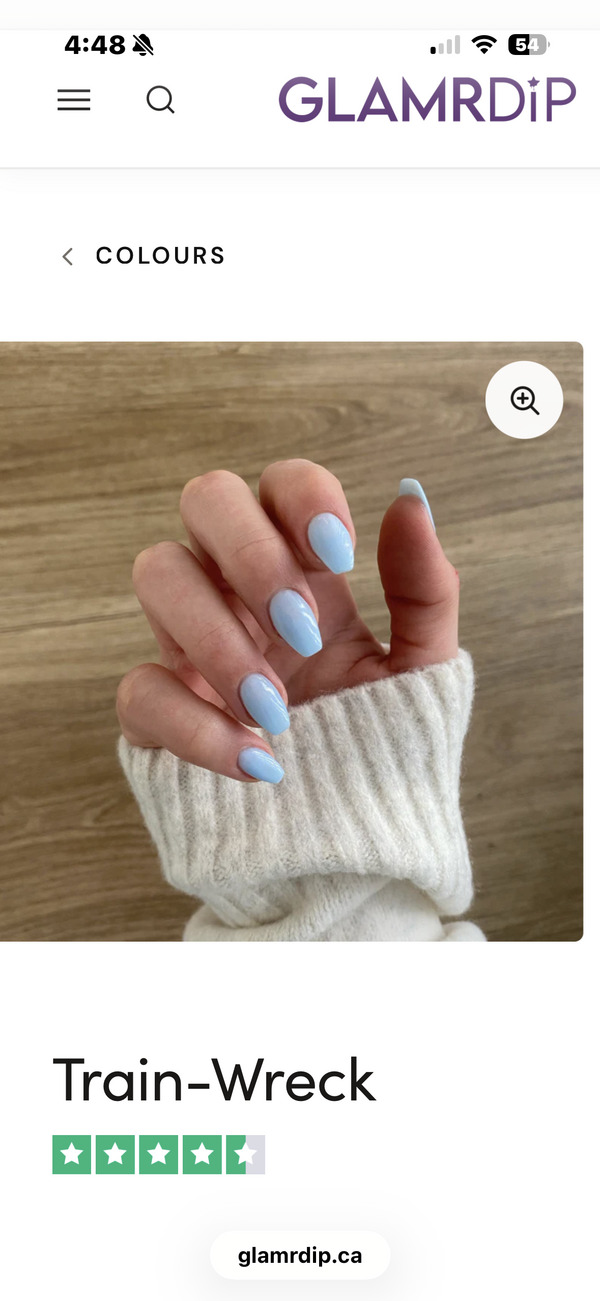 Nail polish swatch / manicure of shade Glamrdip Train wreck