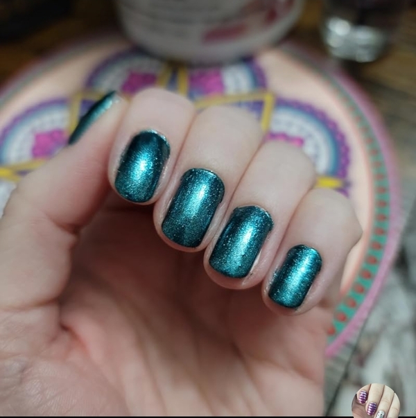 Nail polish swatch / manicure of shade Color Dept. Loverboy