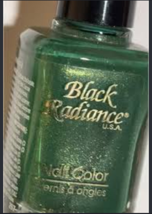 Nail polish swatch / manicure of shade Black Radiance Wish 4 U