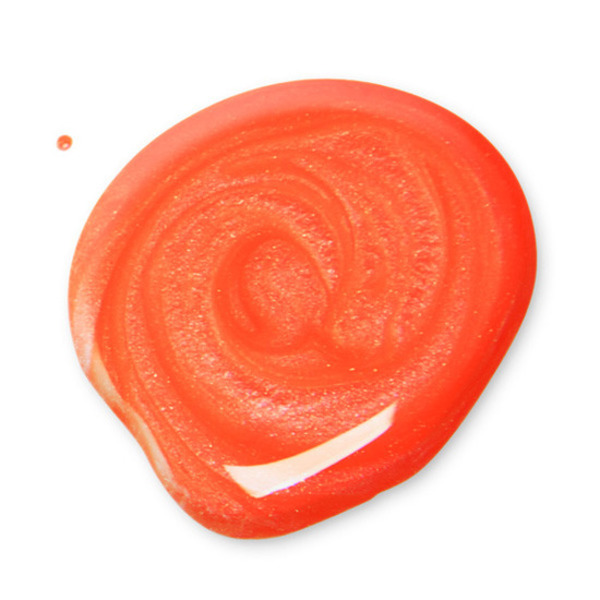 Nail polish swatch / manicure of shade Pop beauty Ablaze