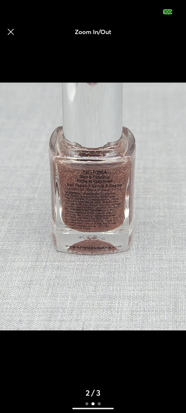 Nail polish swatch / manicure of shade NYX Girls Rich and Fabulous