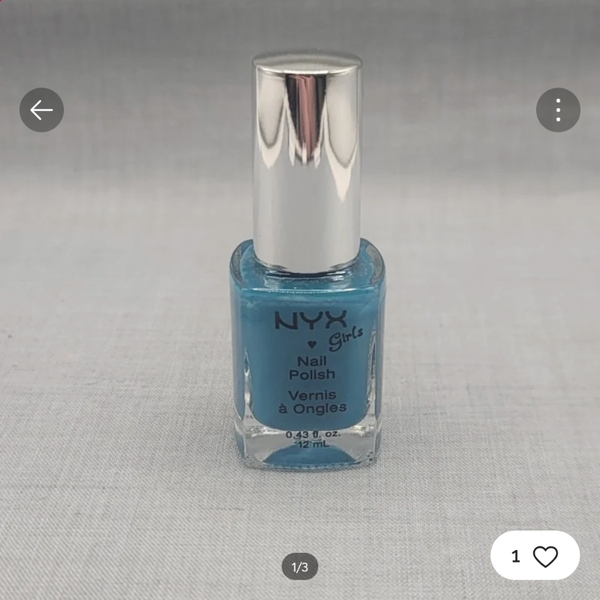 Nail polish swatch / manicure of shade NYX Girls Aquatic