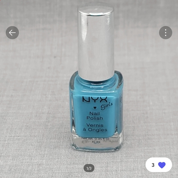 Nail polish swatch / manicure of shade NYX Girls Bermuda Triangle