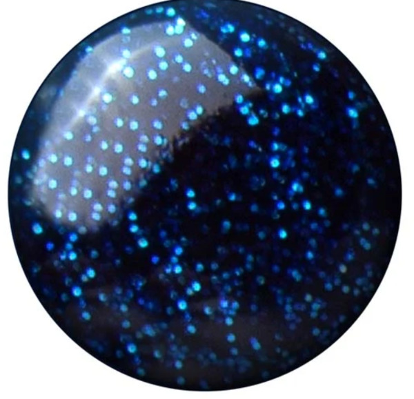 Nail polish swatch / manicure of shade Pop beauty Blue Cosmos