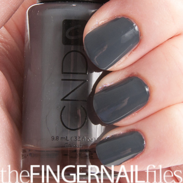 Nail polish swatch / manicure of shade CND Asphalt