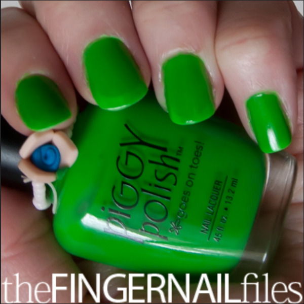 Nail polish swatch / manicure of shade Piggy Polish Envy