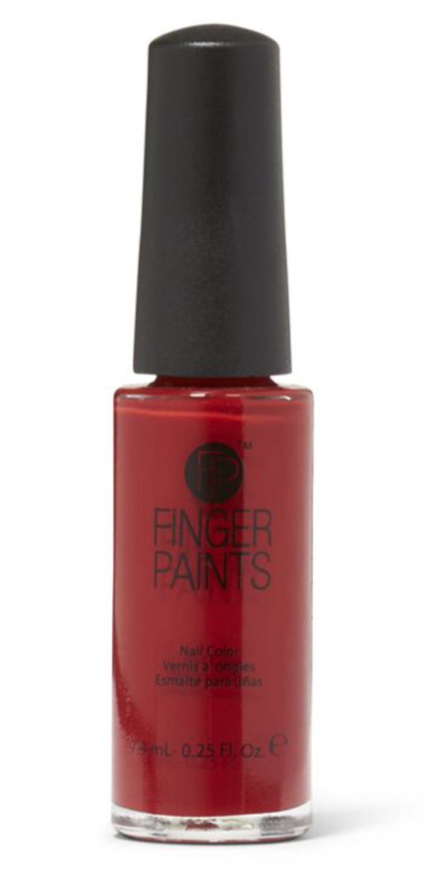 Nail polish swatch / manicure of shade FingerPaints Red-Aissance