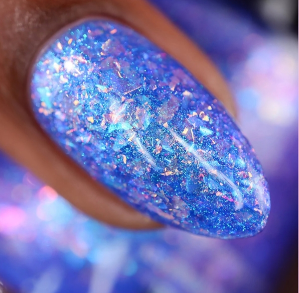 Nail polish swatch / manicure of shade KBShimmer What a Trip