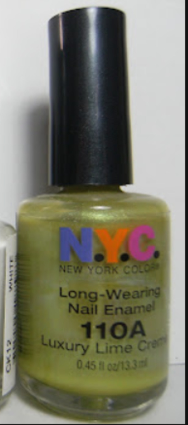Nail polish swatch / manicure of shade NYC Luxury Lime Creme
