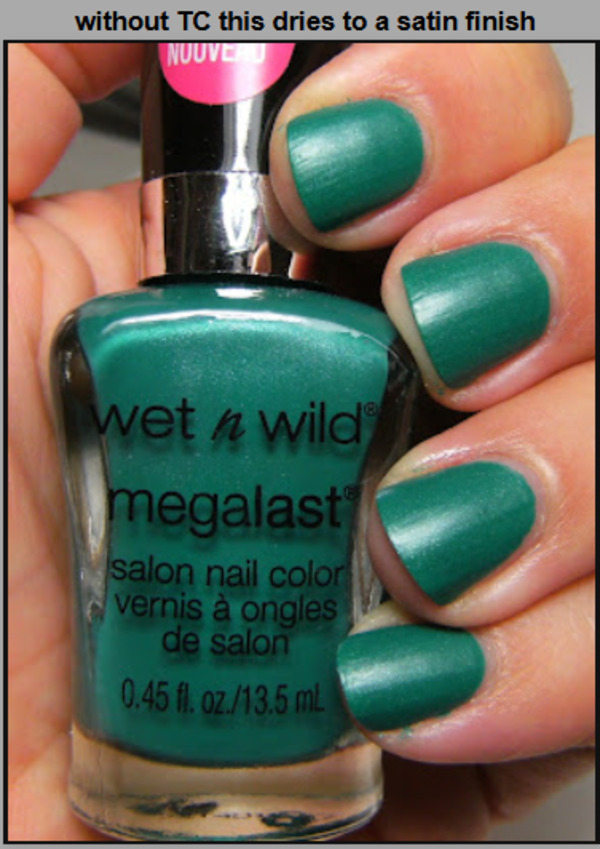 Nail polish swatch / manicure of shade wet n wild Tahatian Pearl
