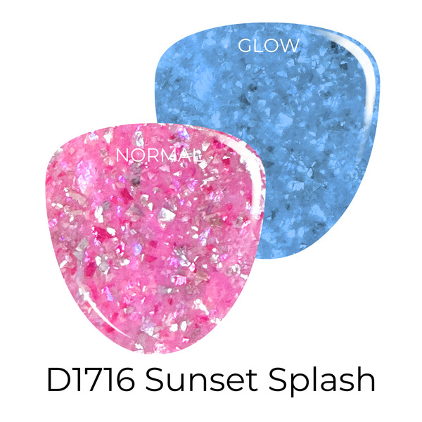 Nail polish swatch / manicure of shade Revel Sunset Splash