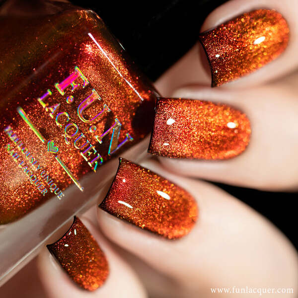 Nail polish swatch / manicure of shade FUN Lacquer Strontium