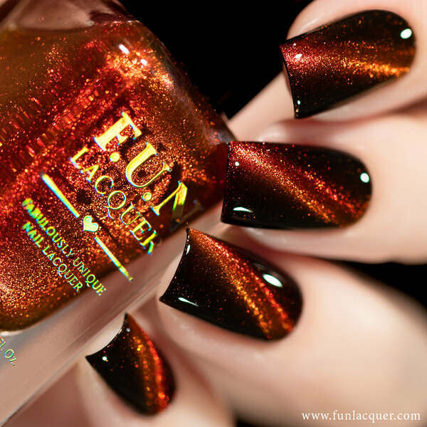 Nail polish swatch / manicure of shade FUN Lacquer Strontium