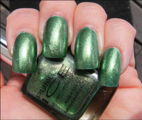 Nail polish swatch / manicure of shade Pure Ice Saddle Me Up