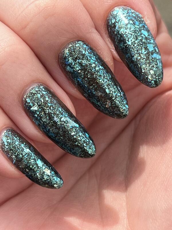 Nail polish swatch / manicure of shade Clionadh Cosmetics Anglerfish