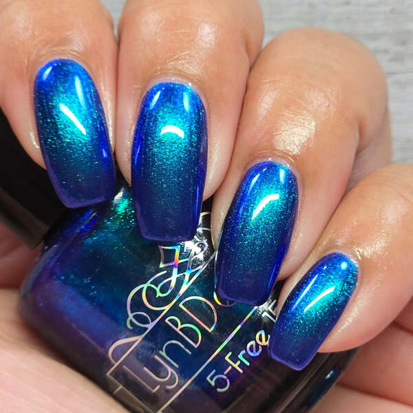 Nail polish swatch / manicure of shade LynB Designs Confabulate