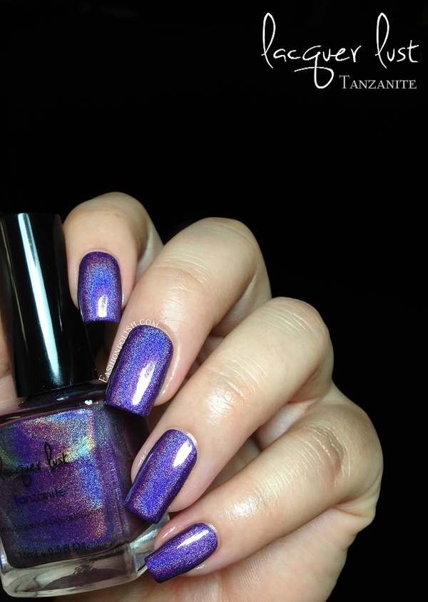Nail polish swatch / manicure of shade Lacquer Lust Tanzanite