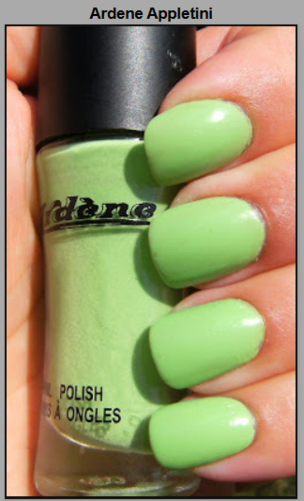 Nail polish swatch / manicure of shade Ardene Appletini