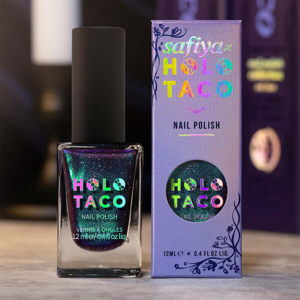 Nail polish swatch / manicure of shade Holo Taco RIP Bestie
