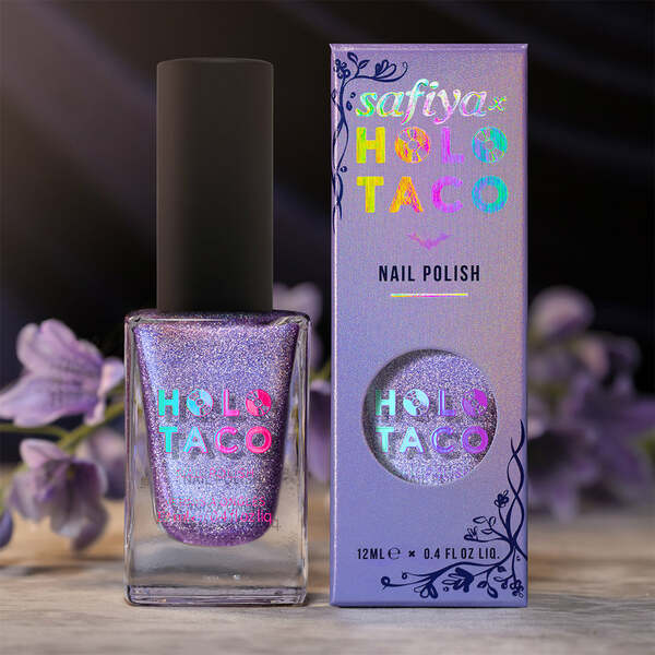 Nail polish swatch / manicure of shade Holo Taco Girly Ghoul