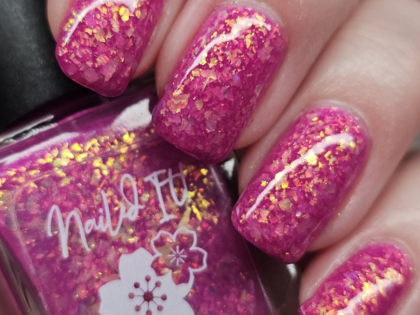 Nail polish swatch / manicure of shade Nailed It Cabana Confetti