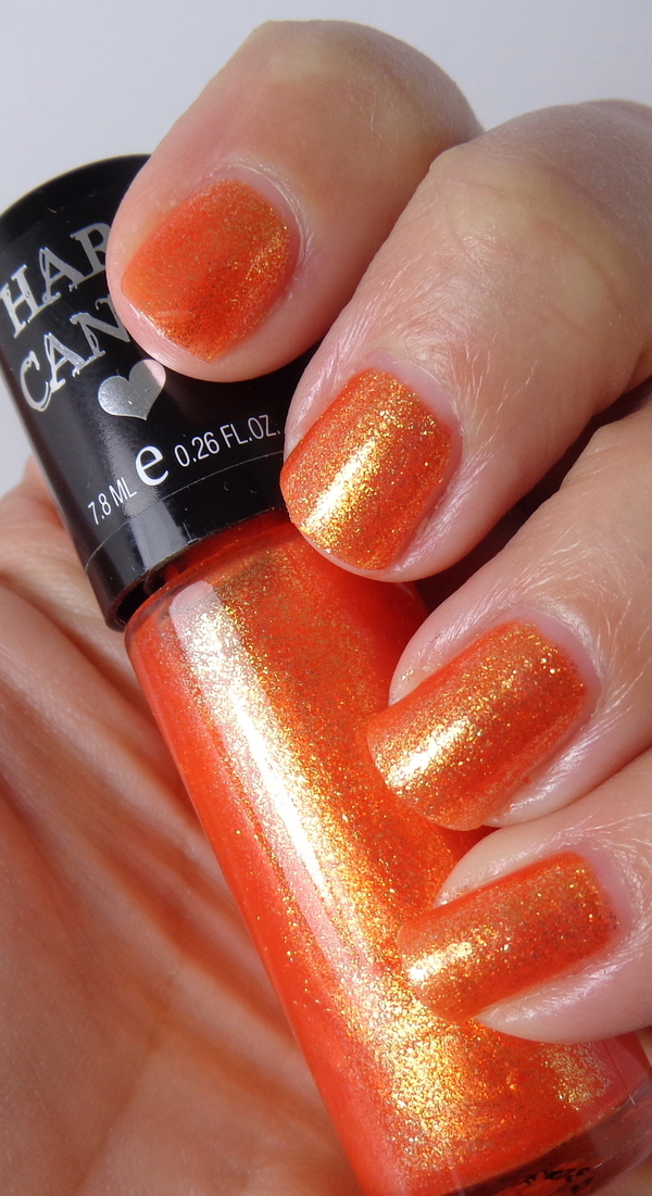 Nail polish swatch / manicure of shade Hard Candy Pinch of Spice