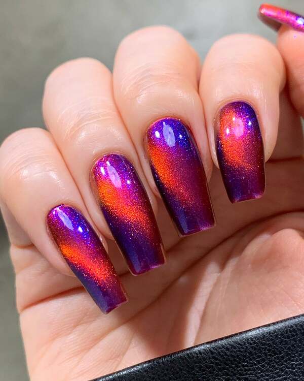 Nail polish swatch / manicure of shade Mooncat Nyarrian Nights