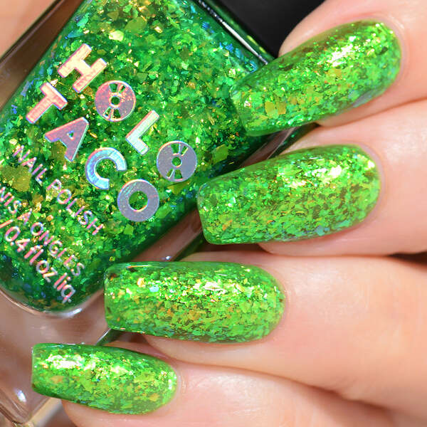 Nail polish swatch / manicure of shade Holo Taco Retina Maxxing