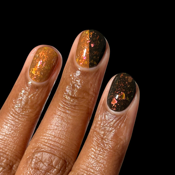 Nail polish swatch / manicure of shade Holo Taco Absolutely Cooked