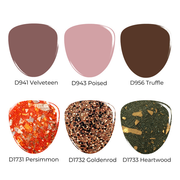 Nail polish swatch / manicure of shade Revel Heartwood
